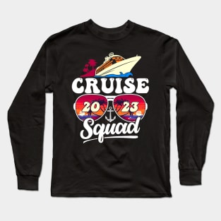 Cruise Squad 2023 Family Vacation Matching Family Group Long Sleeve T-Shirt